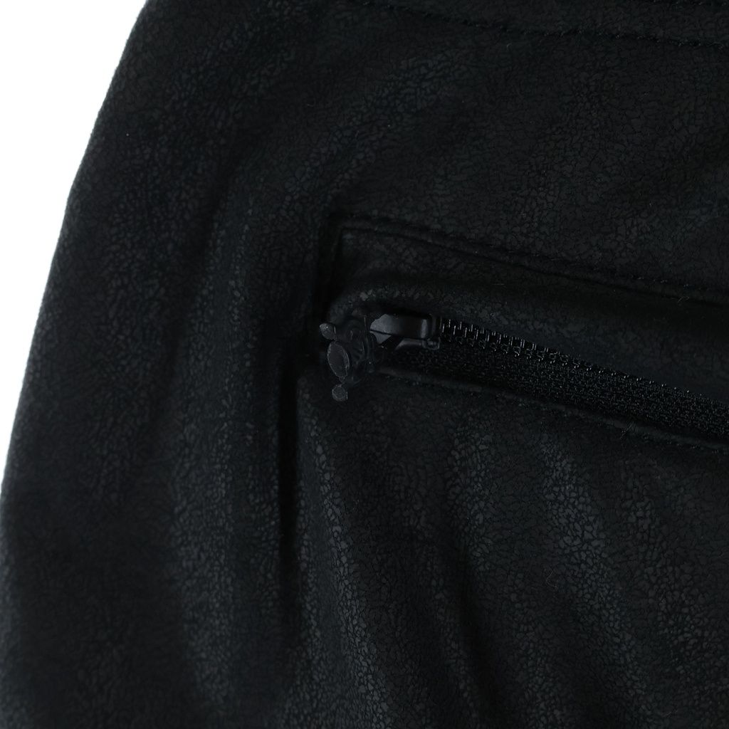 Chrome Hearts Lambskin Shorts Black with Cross Patch — view 4
