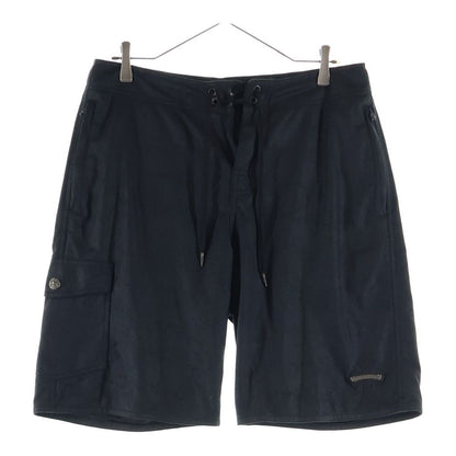 Chrome Hearts Lambskin Shorts Black with Cross Patch