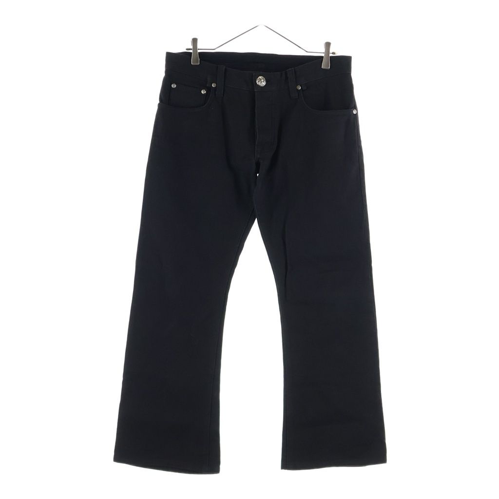 Chrome Hearts Vintage Cotton Straight Pants 5 Pockets Black