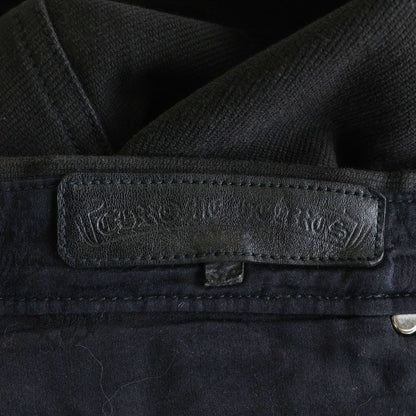 Chrome Hearts Vintage Cotton Straight Pants 5 Pockets Black — view 7