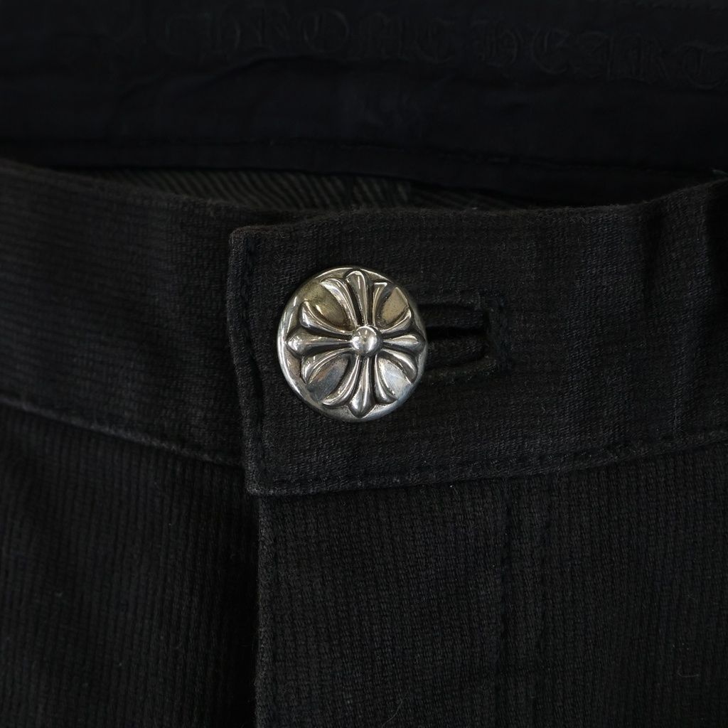 Chrome Hearts Vintage Cotton Straight Pants 5 Pockets Black — view 5