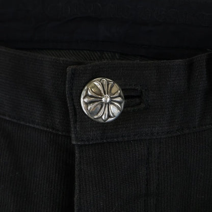 Chrome Hearts Vintage Cotton Straight Pants 5 Pockets Black — view 5