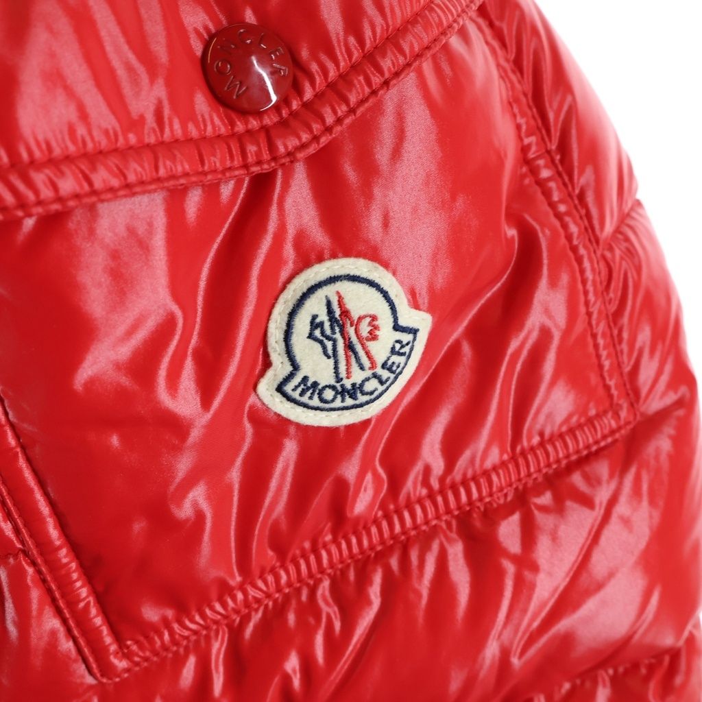 Moncler Maya Hooded Zip Up Jacket Red — view 5