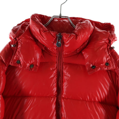 Moncler Maya Hooded Zip Up Jacket Red — view 3