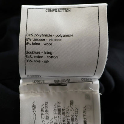 Chanel Coco Button Tweed Jacket Black Wool — view 7