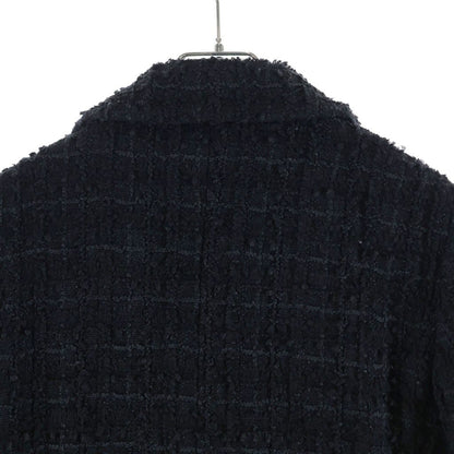 Chanel Coco Button Tweed Jacket Black Wool — view 4