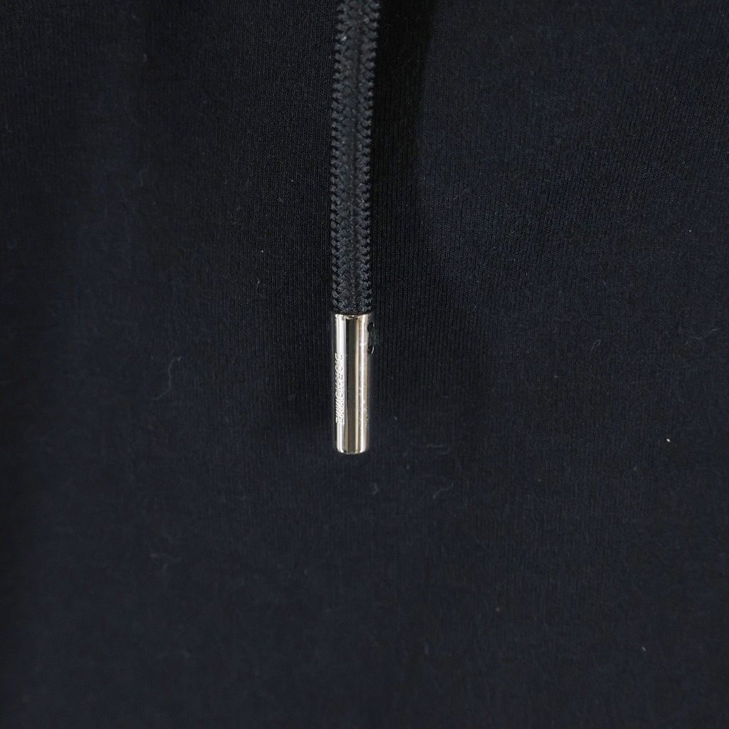 Dior Homme Half Zip Dead Side Line Sleeveless Hoodie Black — view 6