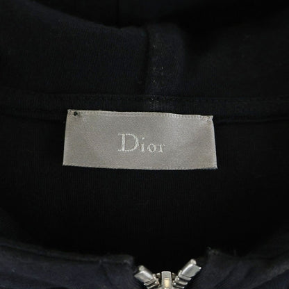 Dior Homme Half Zip Dead Side Line Sleeveless Hoodie Black — view 7