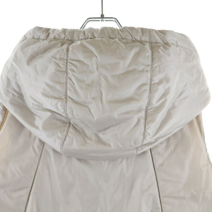 Max Mara the Cube Gilet Hooded Zip Up Jacket Vest Ivory — view 4