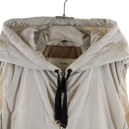 Max Mara the Cube Gilet Hooded Zip Up Jacket Vest Ivory — view 3