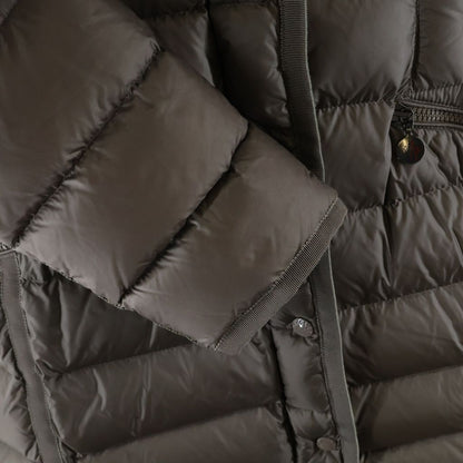 Moncler Hermifur Long Down Jacket Beige — view 6