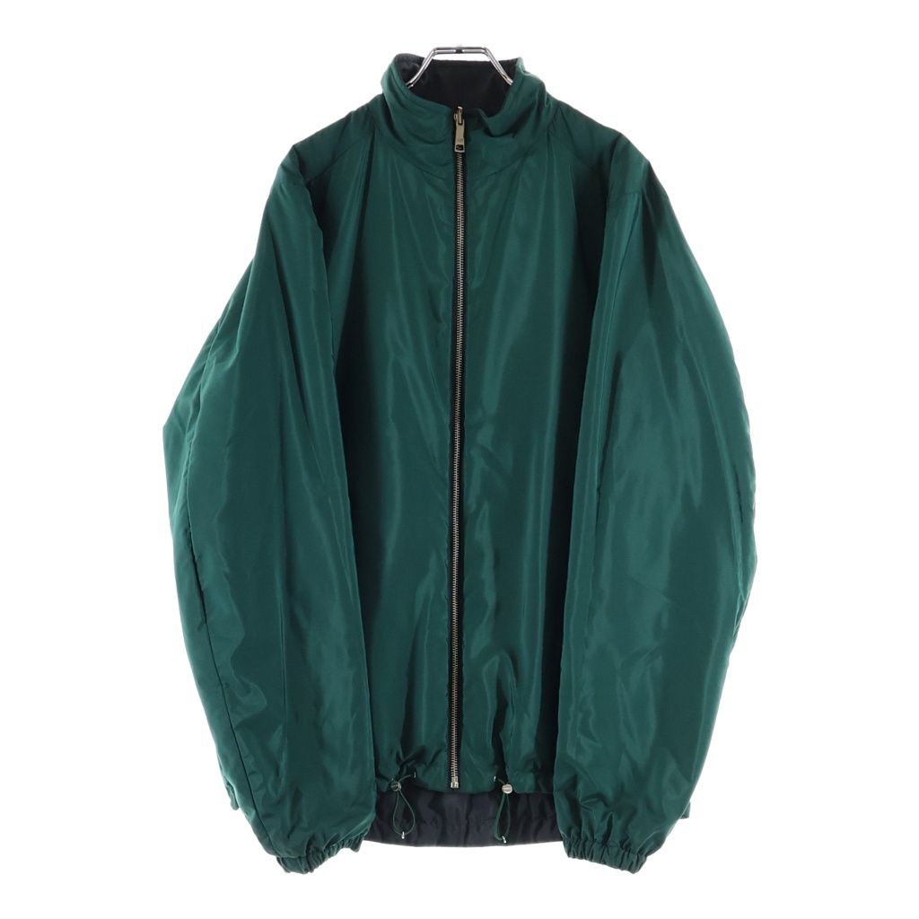Prada Re-Nylon Reversible Zip Up Jacket Black Green — view 3
