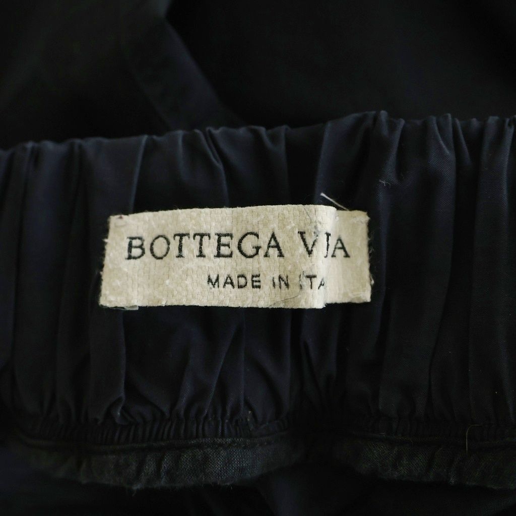 Bottega Veneta Zip Pocket Hem Drawcord Pants Black — view 7