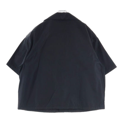 Prada Re-Nylon Short Sleeve Open Collar Shirt Black — view 2