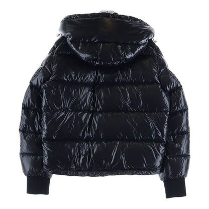 Moncler Maljasset Sleeve Logo Patch Hooded Zip Up Jacket Black — view 2