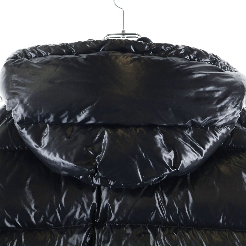 Moncler Maljasset Sleeve Logo Patch Hooded Zip Up Jacket Black — view 4