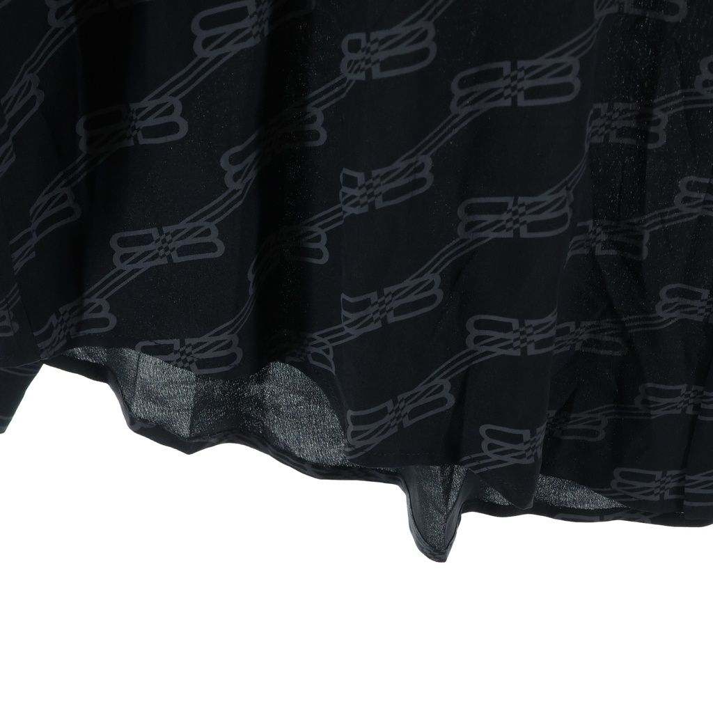 Balenciaga Logo Monogram Long Sleeve Shirt Black — view 5