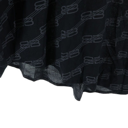 Balenciaga Logo Monogram Long Sleeve Shirt Black — view 5