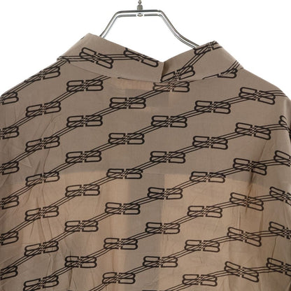Balenciaga Logo Monogram Long Sleeve Shirt Beige — view 4