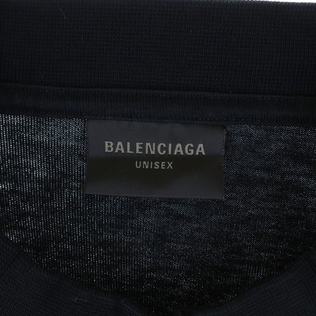 Balenciaga Tokyo Print Oversize Long Sleeve T-Shirt Black — view 6