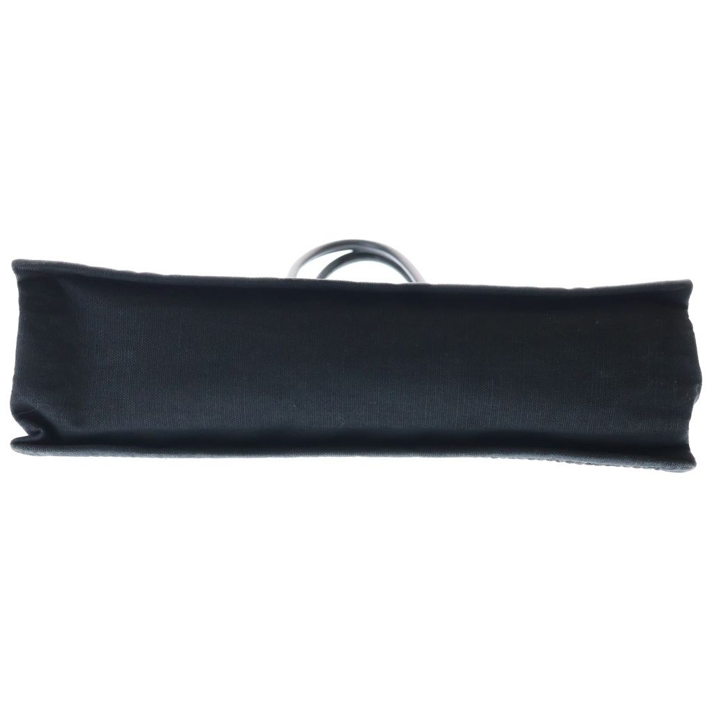 Saint Laurent Paris Raffia Maxi Rive Gauche Shopper Tote Canvas Black — view 5