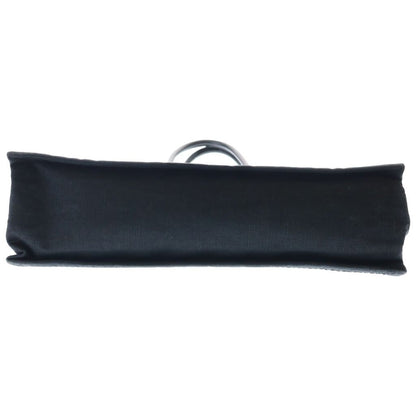 Saint Laurent Paris Raffia Maxi Rive Gauche Shopper Tote Canvas Black — view 5