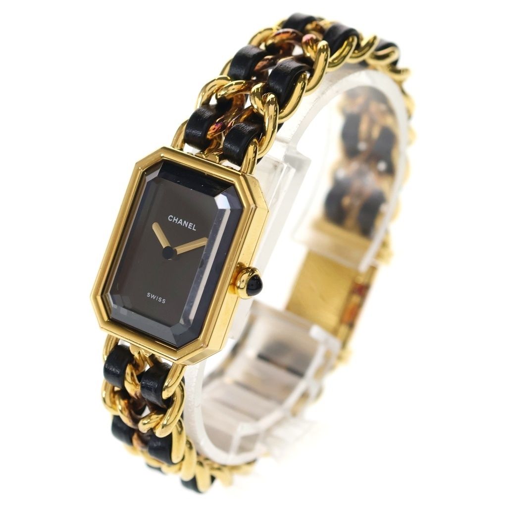Chanel Premier L Black Dial Leather Quartz Watch — view 4