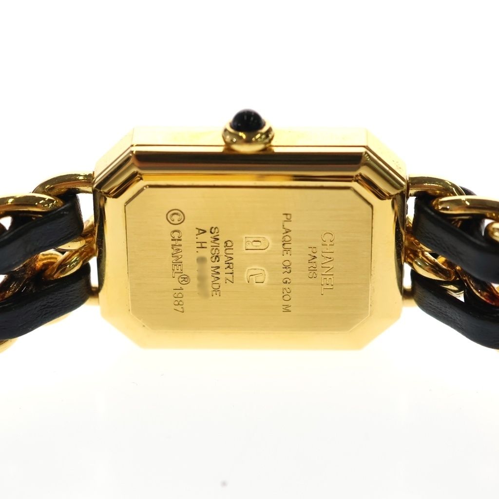 Chanel Premier L Black Dial Leather Quartz Watch — view 5