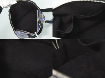 Louis Vuitton LV Alma PM Epi Denim 2-Way Shoulder Bag Blue Black — view 8