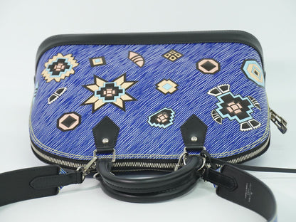 Louis Vuitton LV Alma PM Epi Denim 2-Way Shoulder Bag Blue Black — view 5