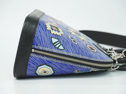 Louis Vuitton LV Alma PM Epi Denim 2-Way Shoulder Bag Blue Black — view 4