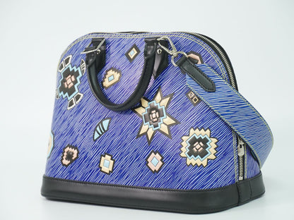 Louis Vuitton LV Alma PM Epi Denim 2-Way Shoulder Bag Blue Black — view 2