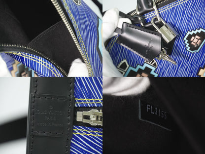 Louis Vuitton LV Alma PM Epi Denim 2-Way Shoulder Bag Blue Black — view 9