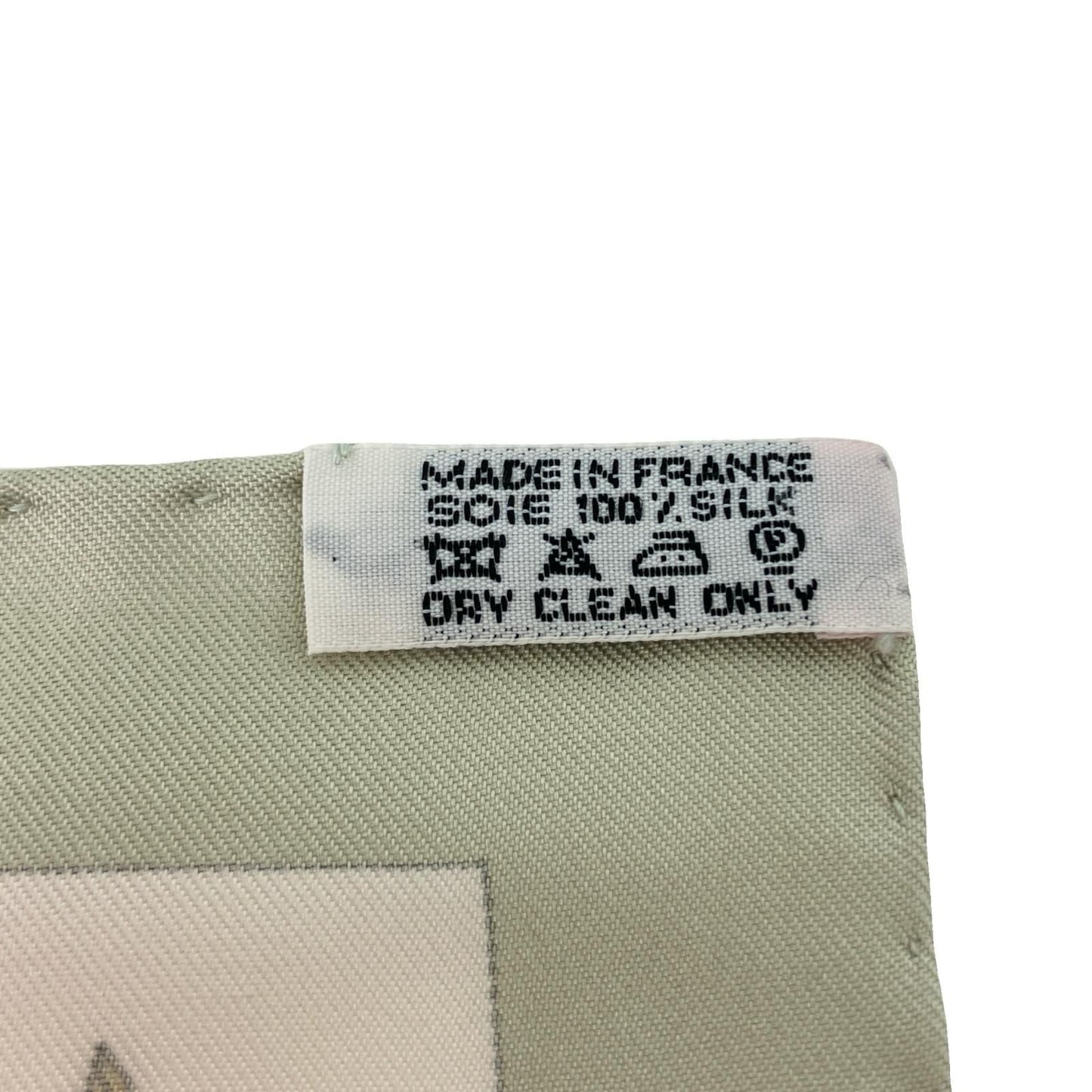Hermes Carre 90 New Morning White Green Scarf — view 6