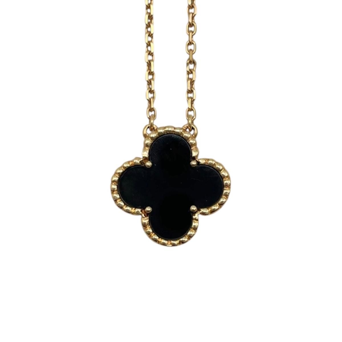 Van Cleef & Arpels Cleef&arpels Necklace Vintage Alhambra Pendant Yellow Gold — view 4