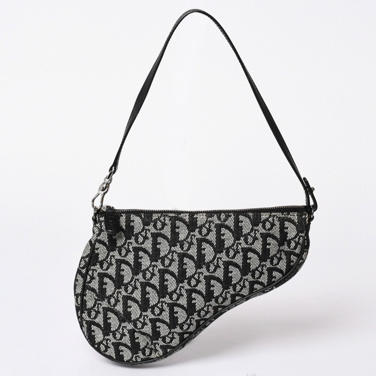 Dior Trotter Saddle Bag Pouch Black