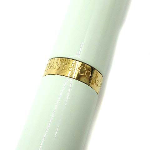 Tiffany & Co T Ballpoint Pen Morganite Lacquer Sterling 925 Silver — view 3