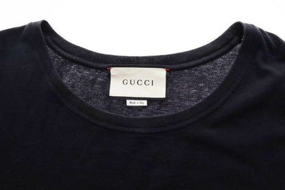 Gucci Logo Washed Print Oversize T-Shirt Black — view 4