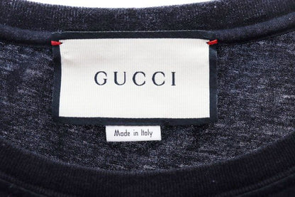 Gucci Logo Washed Print Oversize T-Shirt Black — view 5