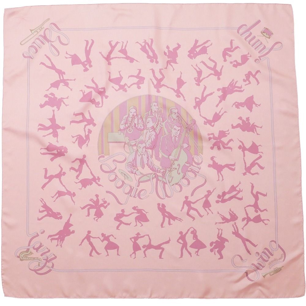 Hermes Boogie Woogie Carre 90 Scarf Total Silk Shawl