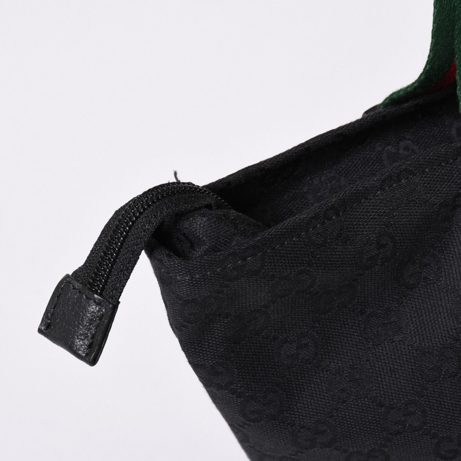 Gucci Sherry Line Hand Bag Handbag GG Canvas Black — view 4