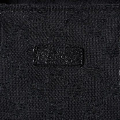 Gucci Sherry Line Hand Bag Handbag GG Canvas Black — view 7