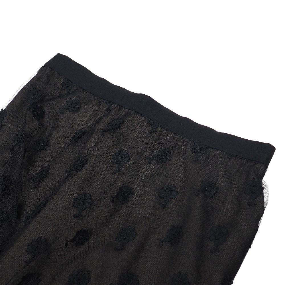 Chanel Vintage Skirt 36 Lace CC Logo Coco Button — view 5