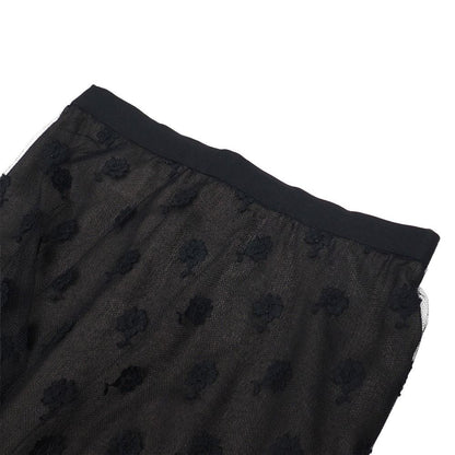 Chanel Vintage Skirt 36 Lace CC Logo Coco Button — view 5