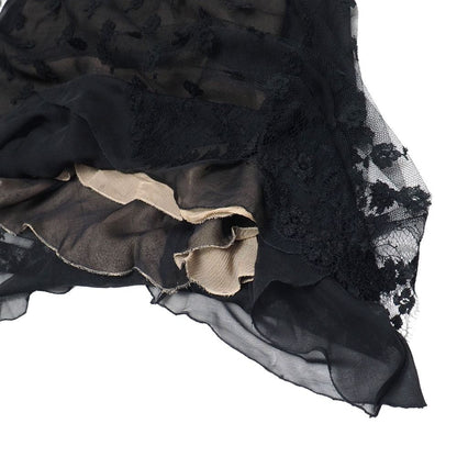 Chanel Vintage Skirt 36 Lace CC Logo Coco Button — view 6