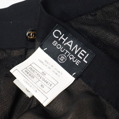 Chanel Vintage Skirt 36 Lace CC Logo Coco Button — view 4