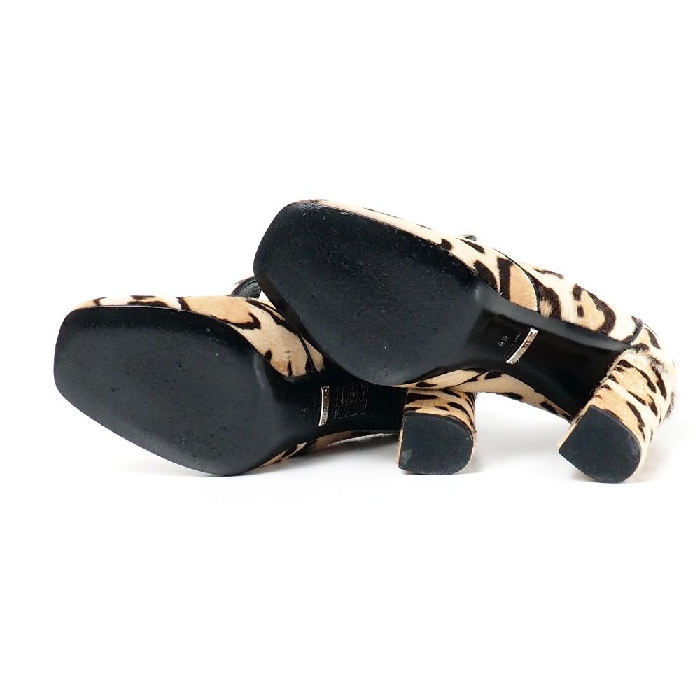 Gucci Pumps Calf Hair Horsebit Leopard Heel 36 — view 5