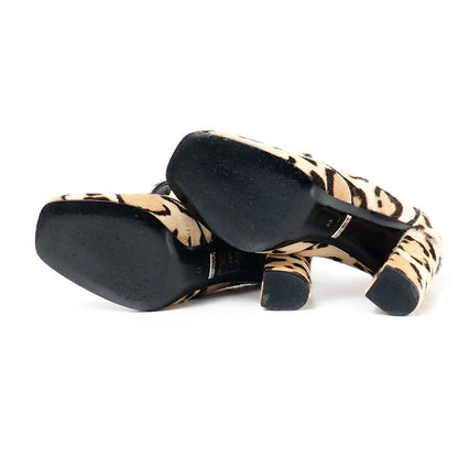 Gucci Pumps Calf Hair Horsebit Leopard Heel 36 — view 5