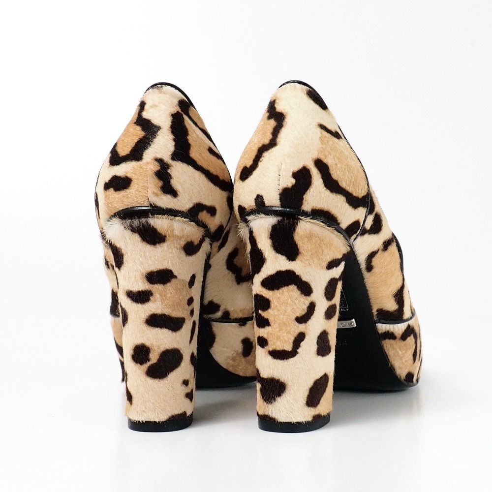 Gucci Pumps Calf Hair Horsebit Leopard Heel 36 — view 3