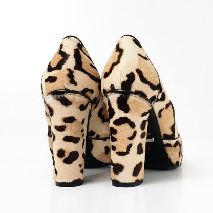Gucci Pumps Calf Hair Horsebit Leopard Heel 36 — view 3
